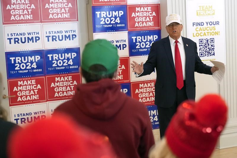 In His Closing Pitch To Iowa Republicans, Trump Says Their Votes Can ...