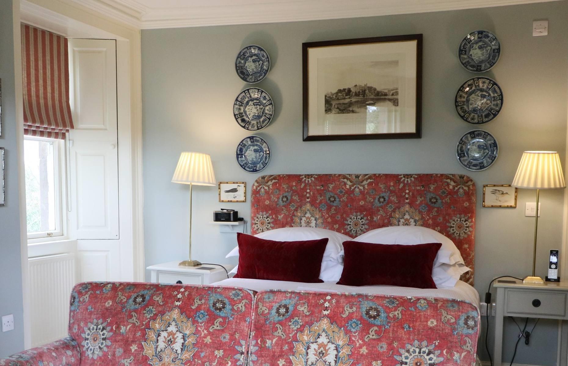 <p>With a bay window that overlooks open countryside, Room 1 is tastefully decorated and can be rented for around £190 ($240) including breakfast. Some rooms feature furniture that has been taken from the main house and all profits from the five-star bed and breakfast accommodation are invested in <a href="https://www.instagram.com/theprincesfoundation/">The King’s Foundation</a>’s education and training programs.</p>  <p>There are also two luxury self-catering cottages adjacent to Dumfries House Lodge, which are available to rent year-round (excluding the festive period) for a minimum of three nights. </p>