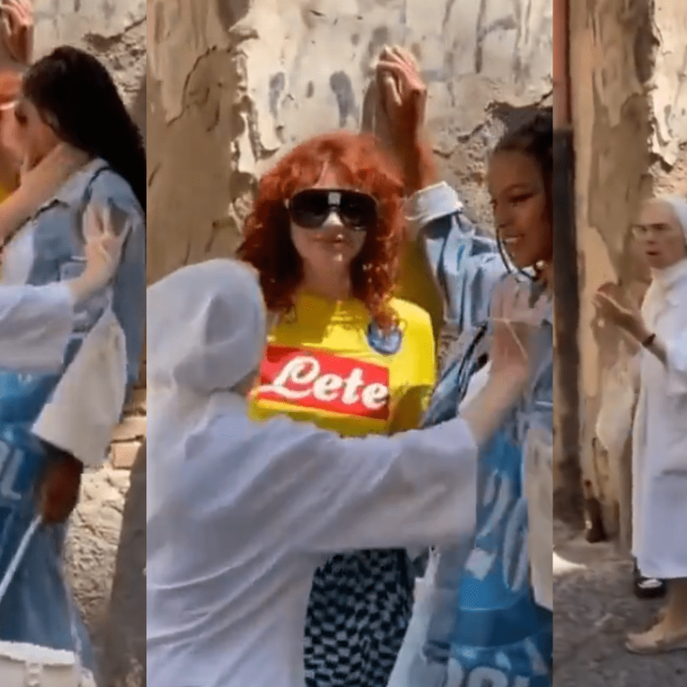 viral: monja interrumpe sesión de fotos de novias y se burlan de ella