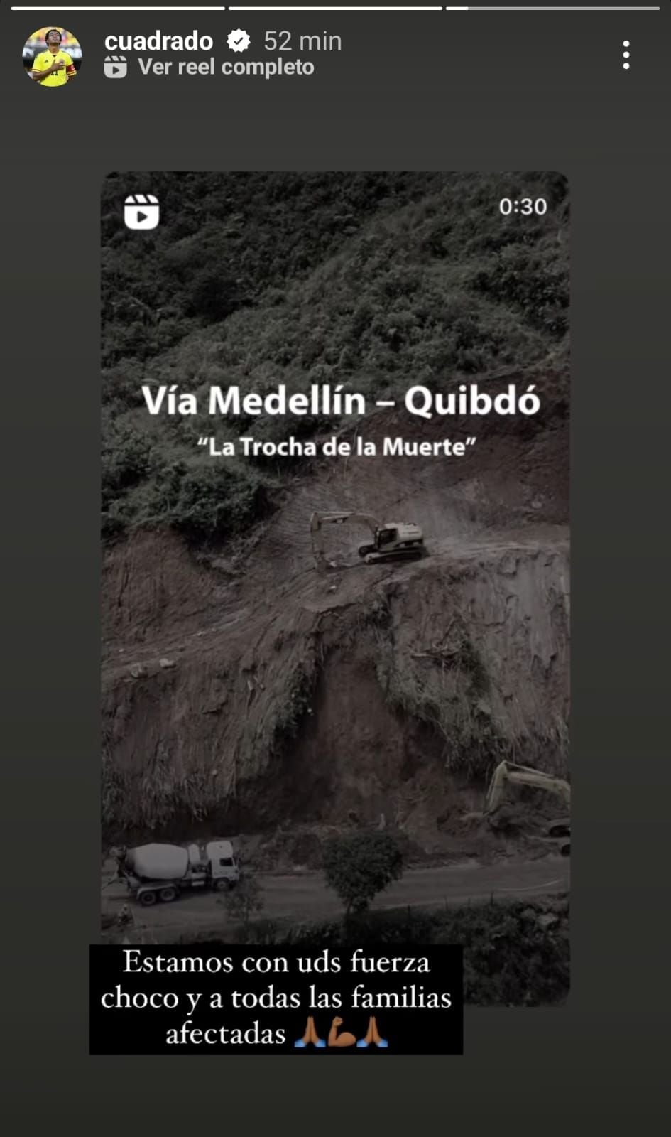 juan guillermo cuadrado rompió el silencio y se pronunció por tragedia en chocó: fuerte mensaje