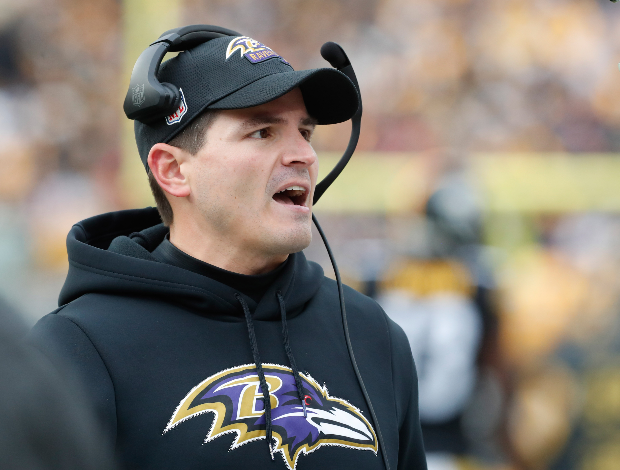 chargers interview ravens coordinator for hc position