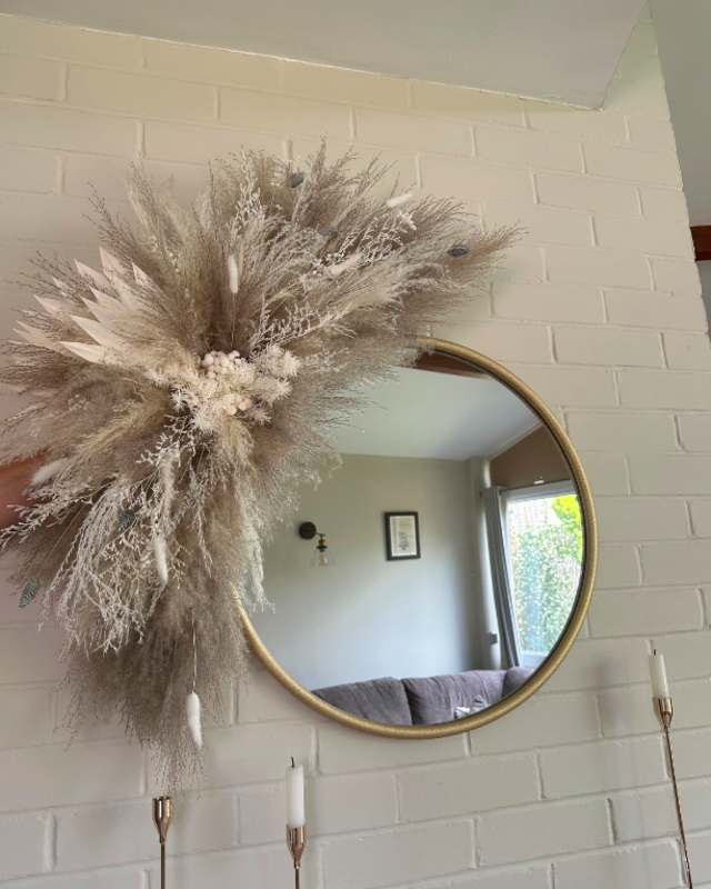 how to, diyer shows how to give a round mirror a boho chic update spending just $1 on temu