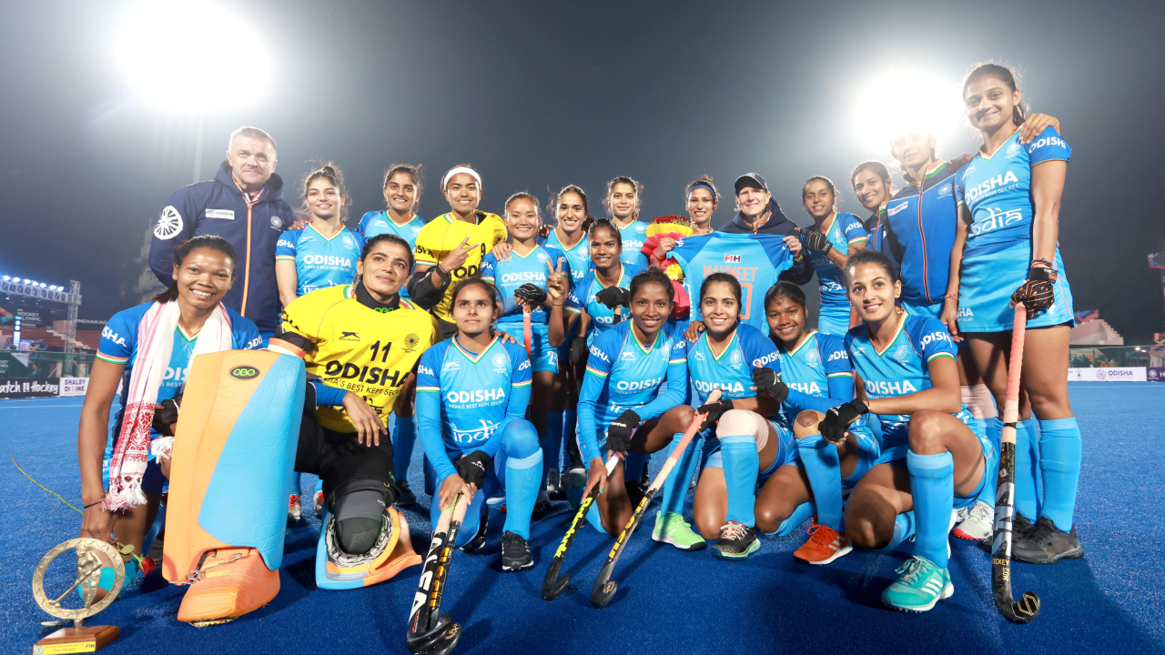 indian women's hockey team keeps paris olympics dream alive with 3-1 victory vs new zealand