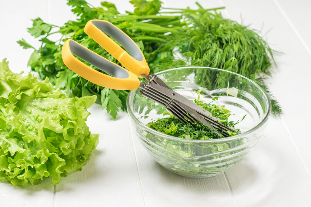 <p>These specialized scissors have multiple blades, allowing you to chop herbs like basil, parsley, and cilantro quickly and evenly. This not only saves time but also maintains the herbs’ integrity better than chopping with a knife.</p>