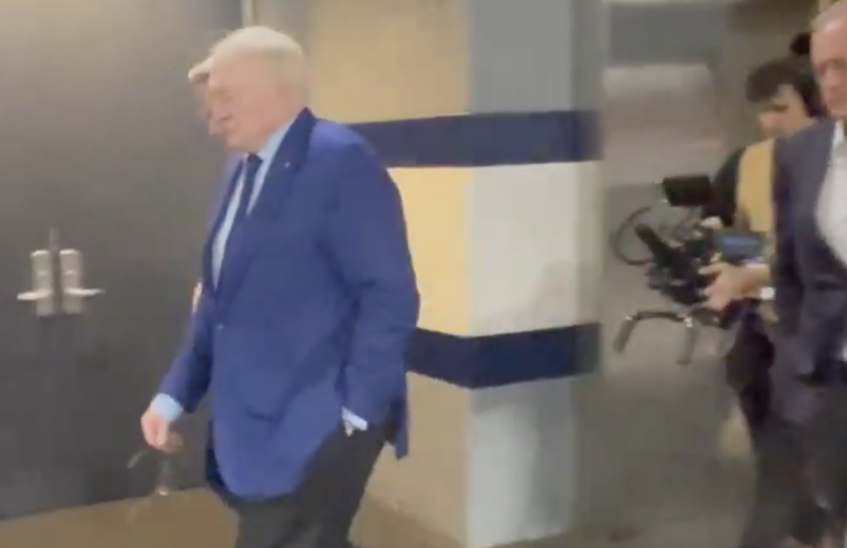 Video: Saddened Jerry Jones Walks To Cowboys Locker Room