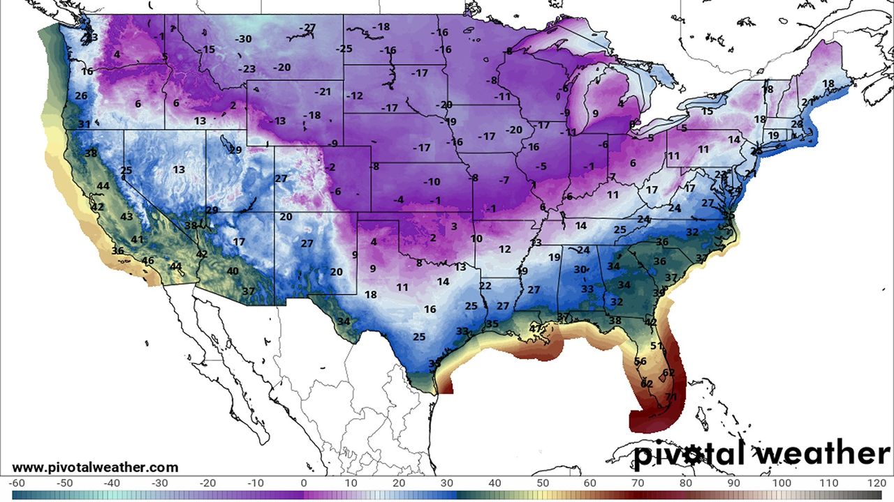 Arctic Blast Brings "dangerously Low Temperatures" To U.S.: Over 110M ...