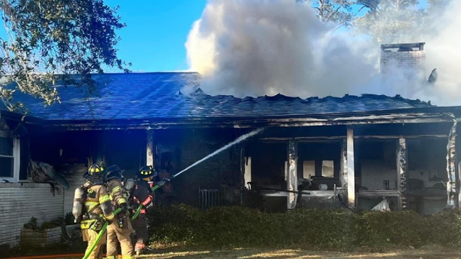 Fire Crews Respond To Blaze On Midyette Avenue In Morehead City