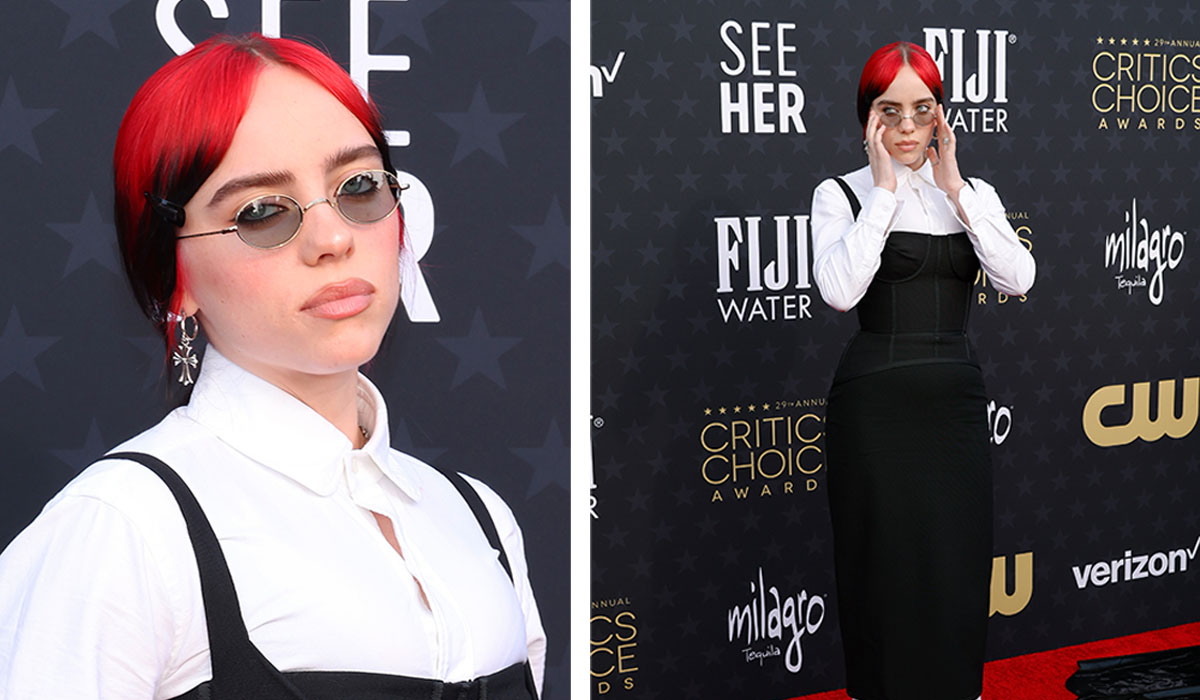 Billie Eilish Plays With Proportions in Floor-length Thom Browne