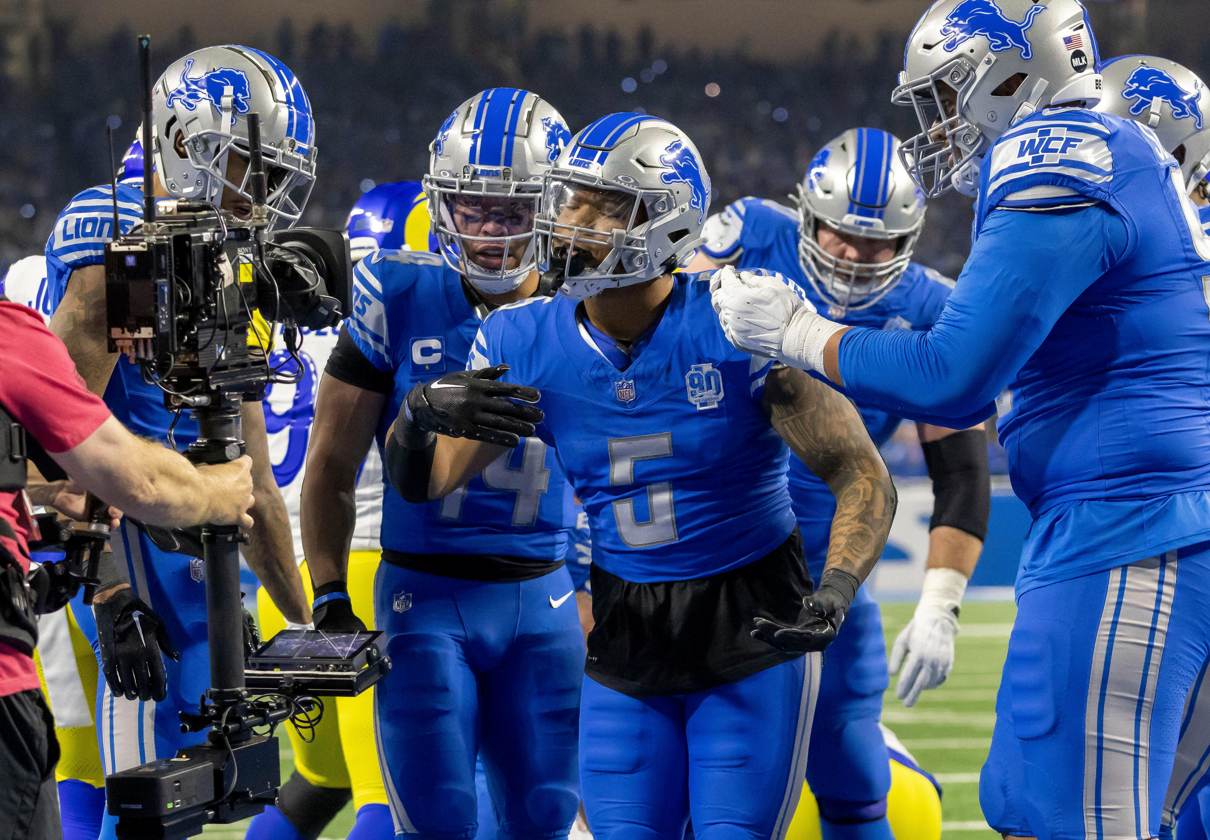 rams vs. lions wild card playoff highlights: detroit wins first postseason game in 32 years