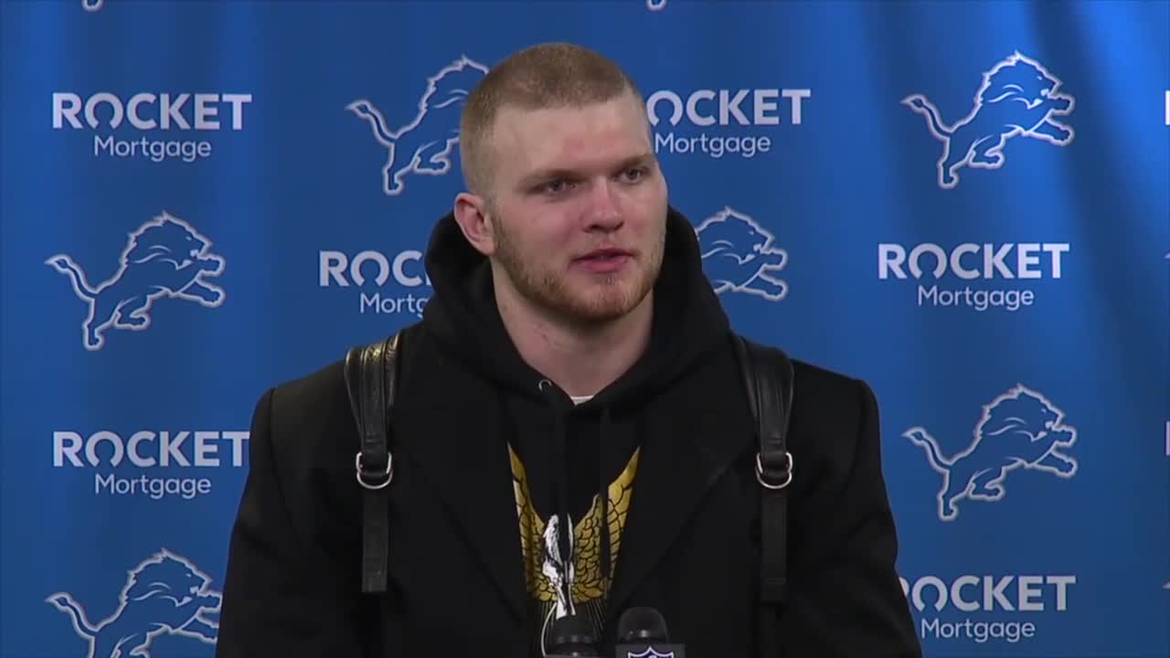 Aidan Hutchinson Speaks After Lions First Playoff Win Since 1991