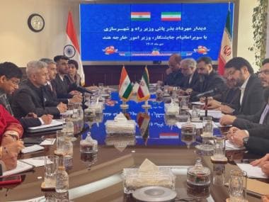 eam s jaishankar holds 'productive discussions' on chabahar port in tehran
