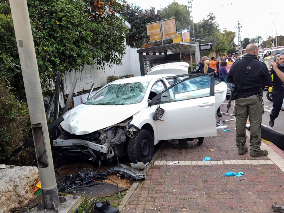 israel-gaza live updates: 1 dead, 17 injured in car-ramming attacks near tel aviv