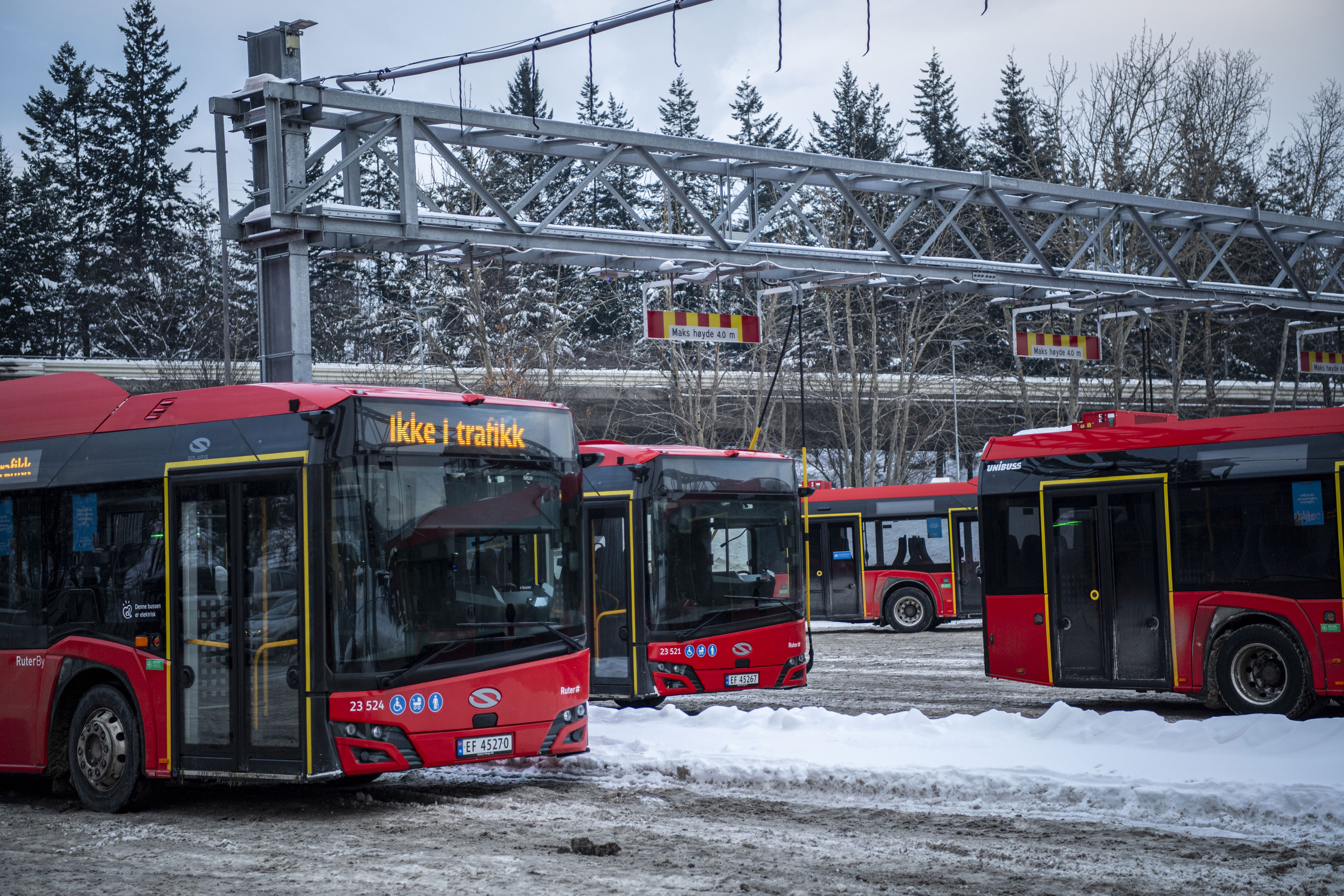 ruter innstiller flere bussavganger for å takle ny kuldebølge