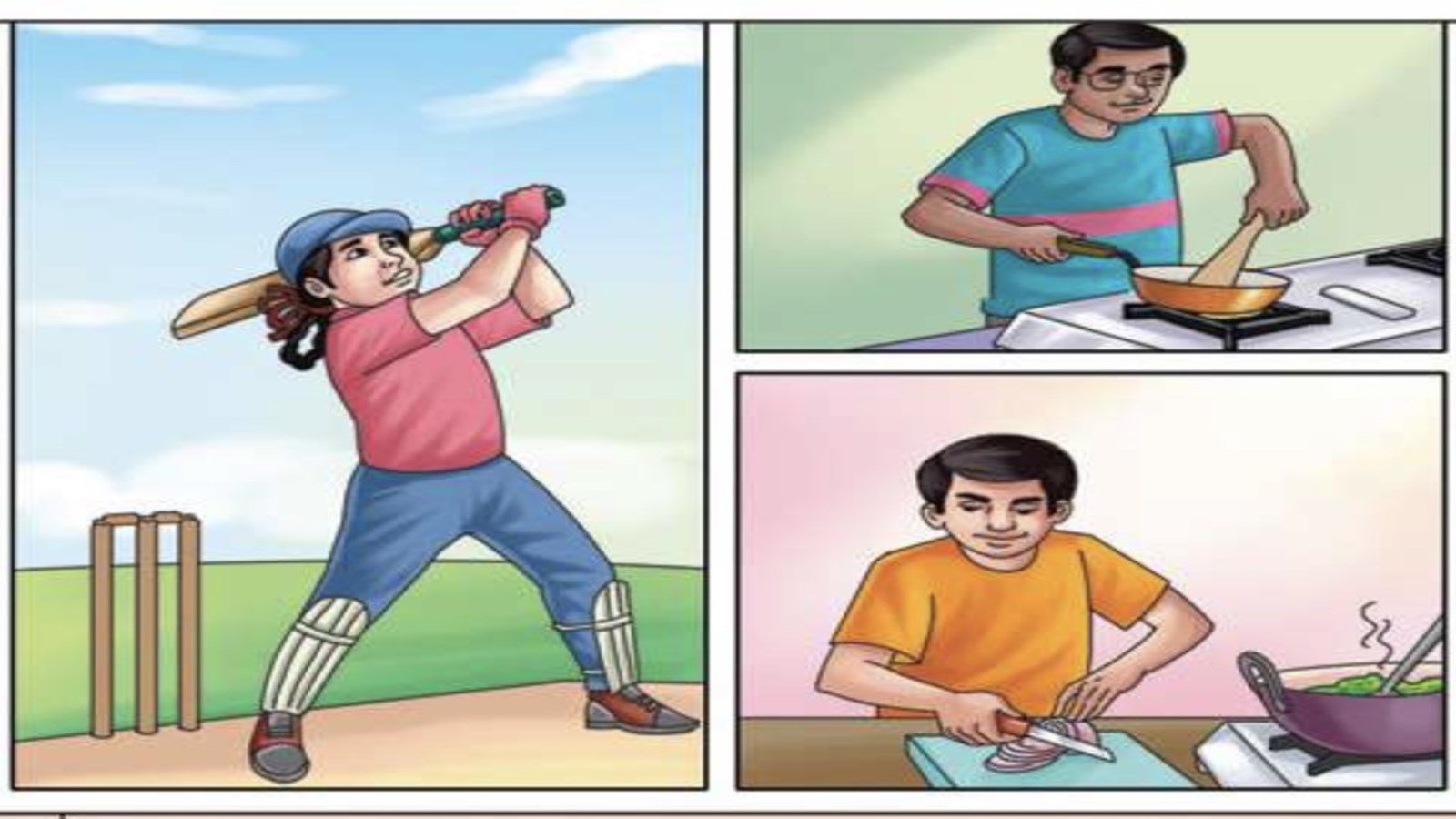 android, boys can cook, girls can play cricket, respect third gender: unesco, ncert new comic book for schoolchildren breaks stereotypes