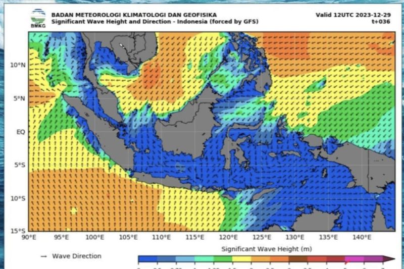 Waspada! Gelombang 4 Meter Di Perairan Laut Natuna Utara