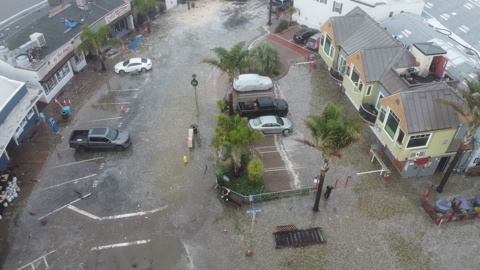 Capitola Flooding Drone video shows damage caused by high surf