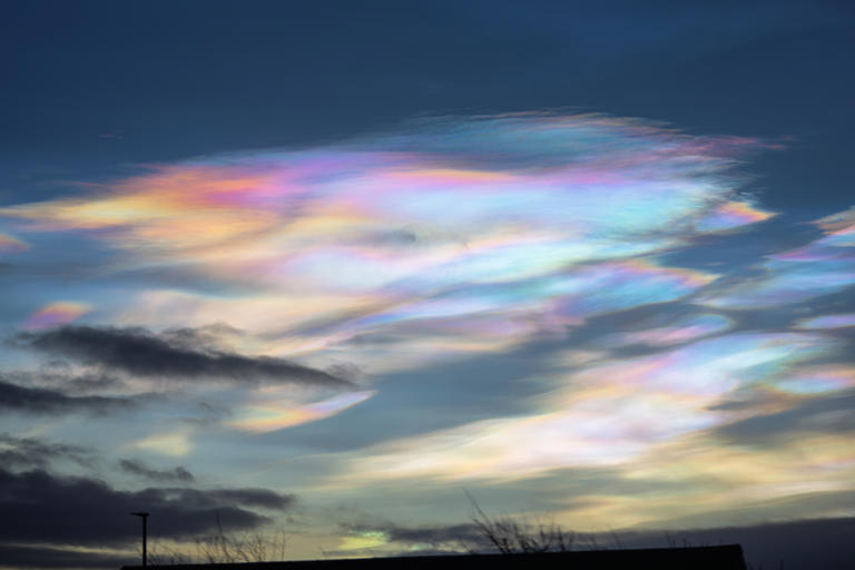 Rare 'Shimmering Rainbow' Clouds Captured On Camera