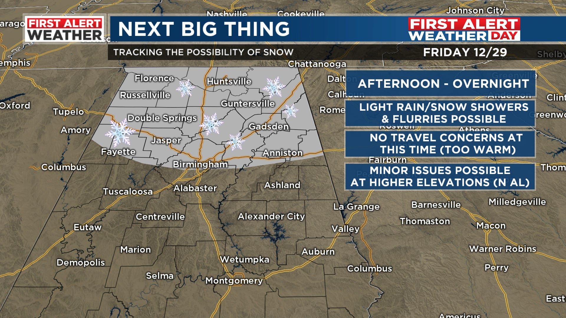 First Alert Weather: Light Rain Showers & A Few Flurries Possible On ...