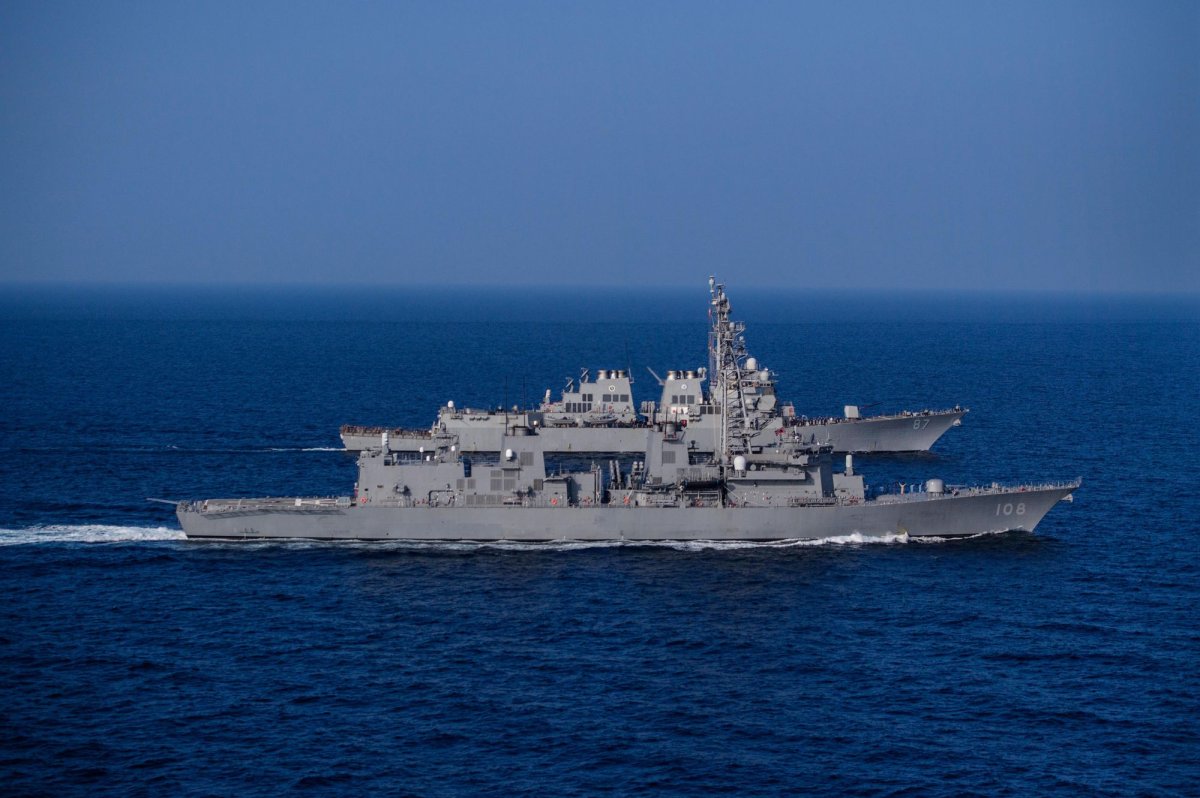 u.s. navy warship downs iranian-backed air assault in the red sea