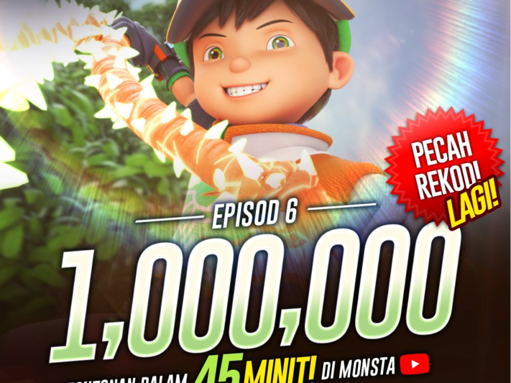 malaysian animated series 'boboiboy galaxy' garners one million views for arc finale within 45 minutes on youtube