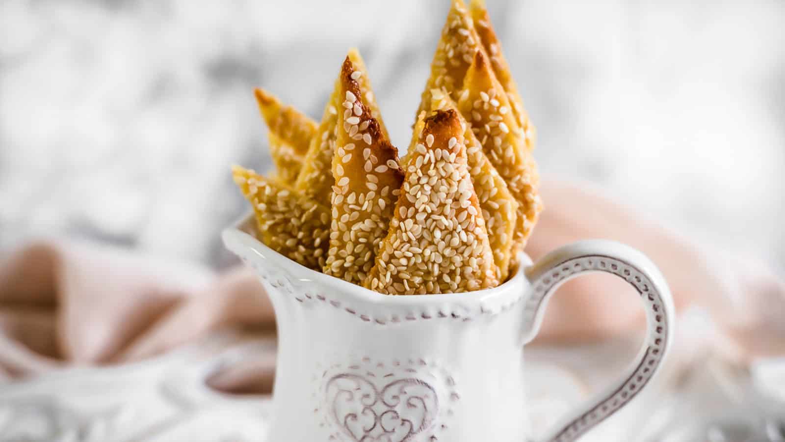 <p>Ever tried Sesame Fathead Crackers? They’re not your average cracker. These guys are low-carb and packed with a rich sesame flavor that’s just sensational. Perfect for pairing with cheeses or your favorite dips. They’ll definitely stand out in your party snack lineup!<br><strong>Get the Recipe: </strong><a href="https://www.lowcarb-nocarb.com/sesame-keto-crackers-recipe/?utm_source=msn&utm_medium=page&utm_campaign=msn">Sesame Fathead Crackers</a></p>