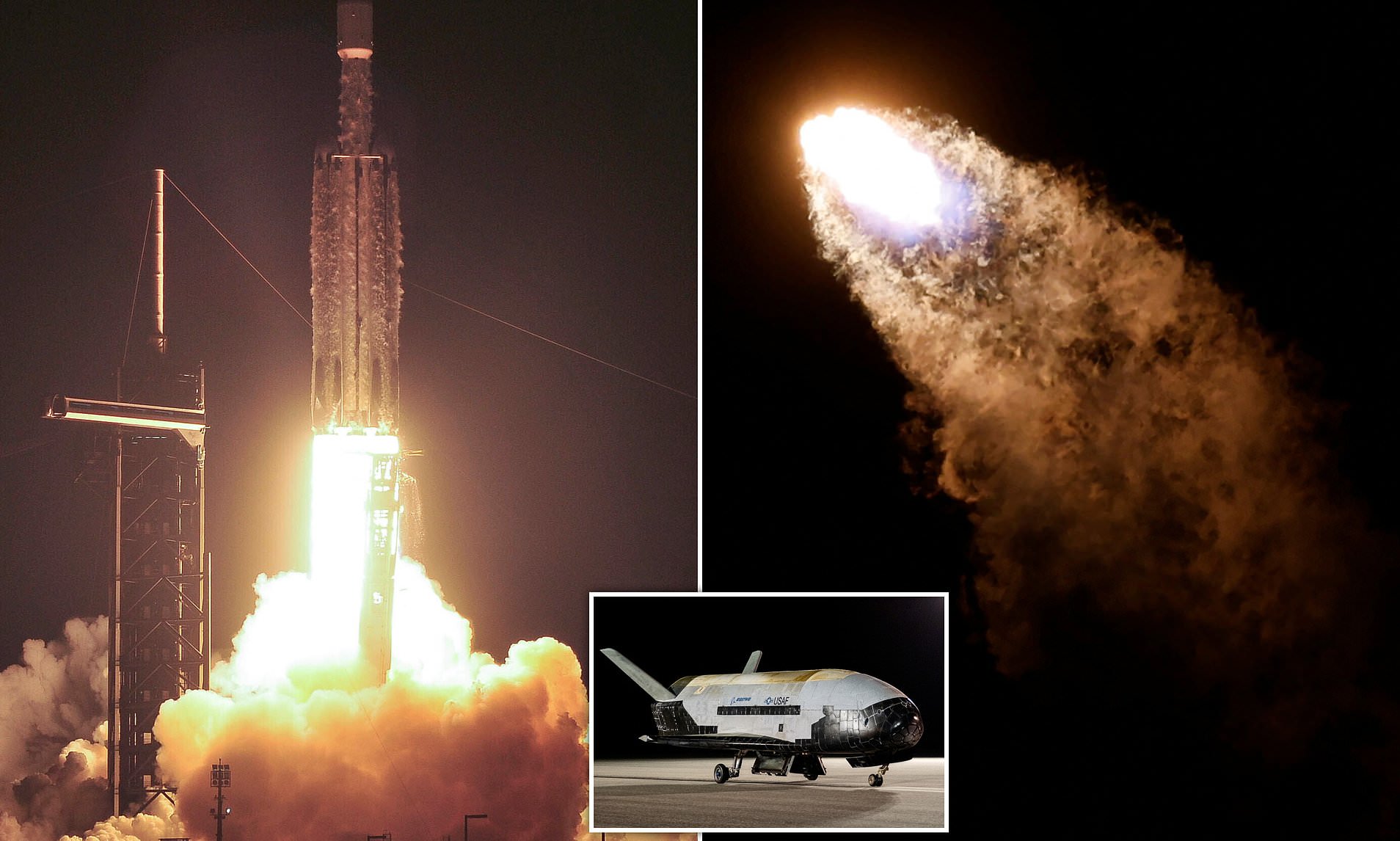 America's X-37B Robot Spaceplane Blasts Off From Florida On A SpaceX ...