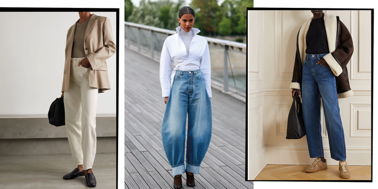 Barrel-Leg Jeans Are The Shape For 2024