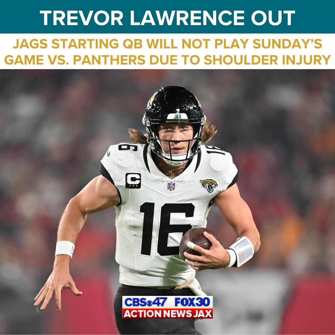 Jaguars Quarterback Trevor Lawrence Ruled Out For Sunday’s Game Against ...