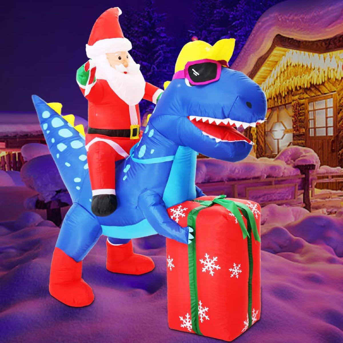 To whoever decided to steal our inflatable Christmas dinosaur, I hope ...