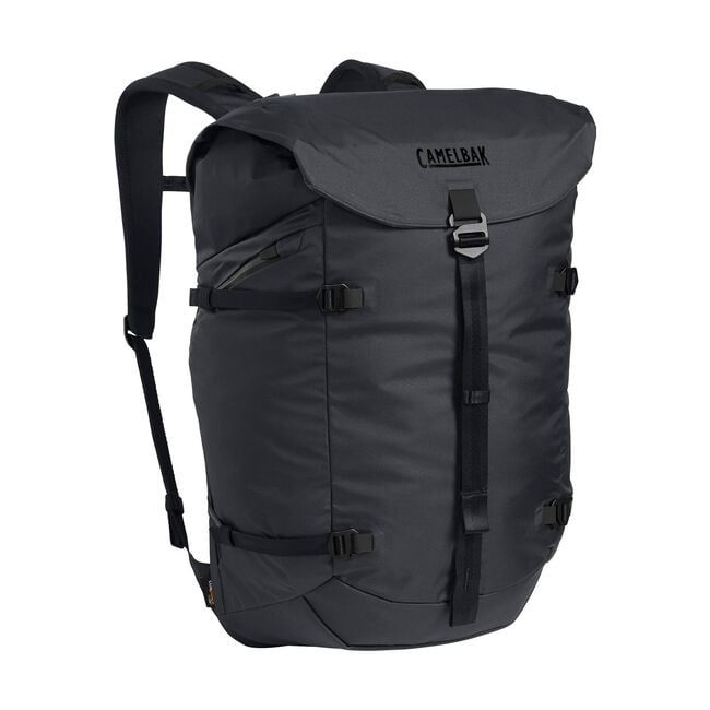 <p><strong>$180.00</strong></p><p><a href="https://go.redirectingat.com?id=74968X1553576&url=https%3A%2F%2Fwww.camelbak.com%2Fshop%2Fpacks%2Ftravel%2Fa.t.p.-26-backpack%2FCB-2733001000.html&sref=https%3A%2F%2Fwww.menshealth.com%2Ftechnology-gear%2Fg43294381%2Fbest-travel-backpacks%2F">Shop Now</a></p><p>If you're an ultra-minimalist traveler or are just looking for a compact, rugged bag to supplement your carry-on, CamelBak's A.T.P. is just the trick. The 26-liter model is perfectly sized for hauling everything you need and nothing you don't. (It's also available as a smaller, cheaper <a href="https://go.redirectingat.com?id=74968X1553576&url=https%3A%2F%2Fwww.camelbak.com%2Fshop%2Fpacks%2Ftravel%2Fa.t.p.-20-backpack%2FCB-2732.html%3Fdwvar_CB-2732_color%3DEco%2BUndyed&sref=https%3A%2F%2Fwww.menshealth.com%2Ftechnology-gear%2Fg43294381%2Fbest-travel-backpacks%2F">20-liter model</a>)</p><p>In stark black or pure, undyed white, the exterior aesthetic is about as clean and streamlined as it gets. There are no extraneous pockets or design flourishes—this bag is all business. The interior is accessible either via the top flap (like a traditional top-loading hiking backpack) or through a long zipper topped with a snapped "collar" closure of sorts that almost resembles a zip-up hoodie. It makes accessing the inside way easier than most travel backpacks. The mostly open-concept interior includes a laptop pocket, a water bottle pocket, and several small drop pockets for smaller travel essentials. Outside, compression straps allow you to cinch it all down to the exact size you need, so there's never any wasted space.</p><p>One of our favorite features of this travel backpack is the ultra-green manufacturing process. CamelBak touts this as its "first pack to ever earn the highest rating on our sustainability scale. The A.T.P. is made from 100% recycled CORDURA re/cor and creates half the greenhouse gas emissions produced in traditional manufacturing processes." Nice!</p>