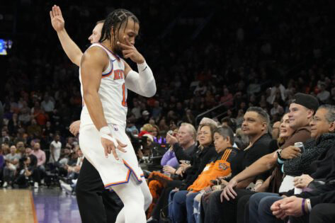 Knicks’ Jalen Brunson Sports Wild Hairstyle With Real Madrid Legend in ...