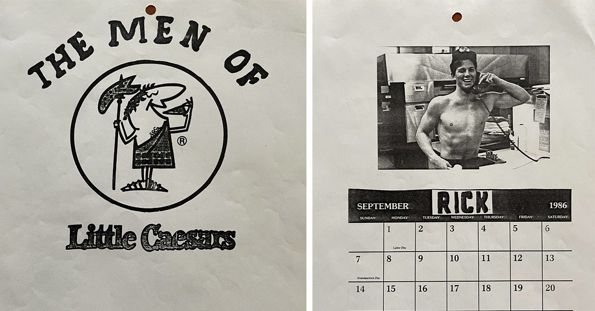 The #39 80s Hot Men of Little Caesars Calendar
