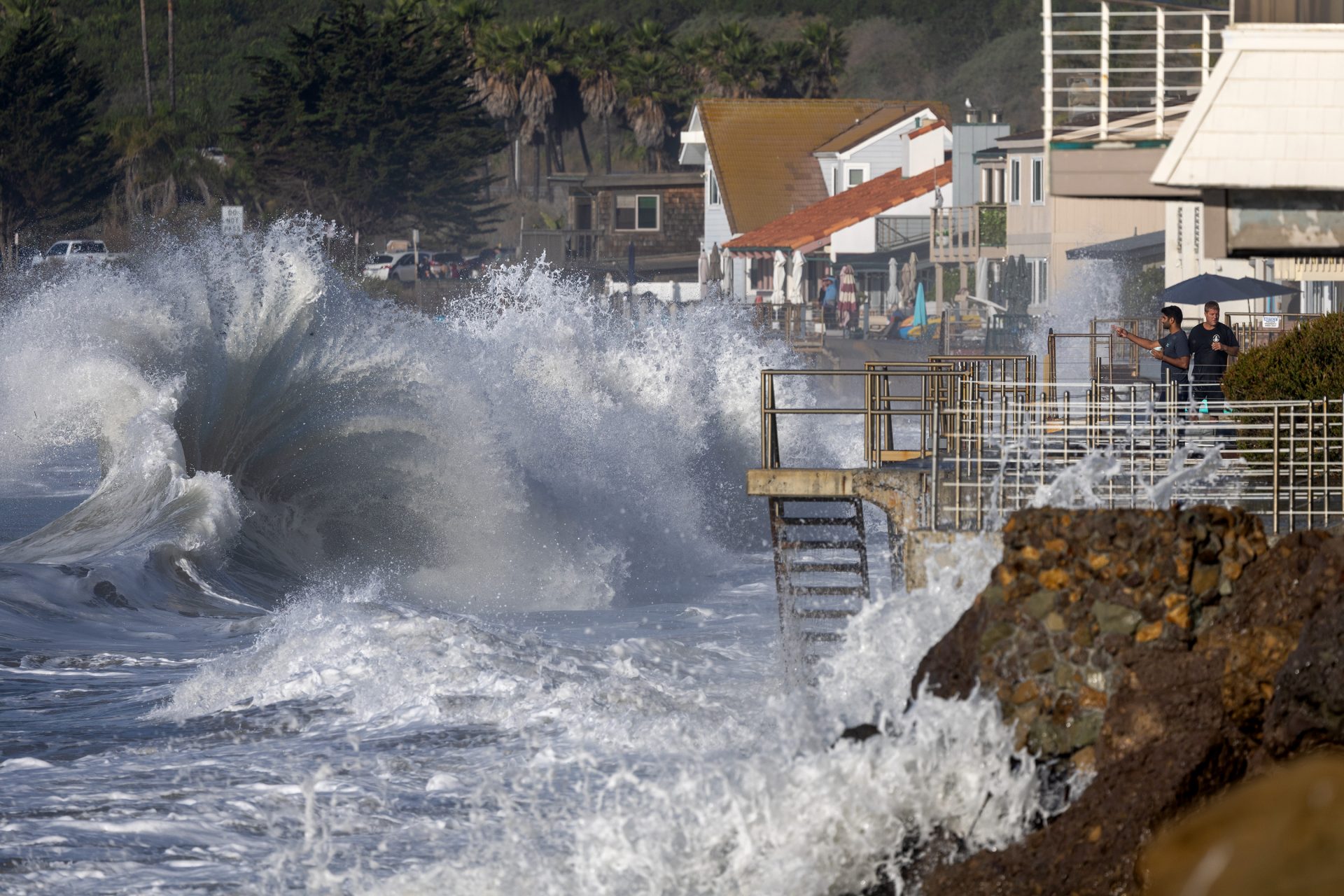 In pictures Massive waves hit the coast of California