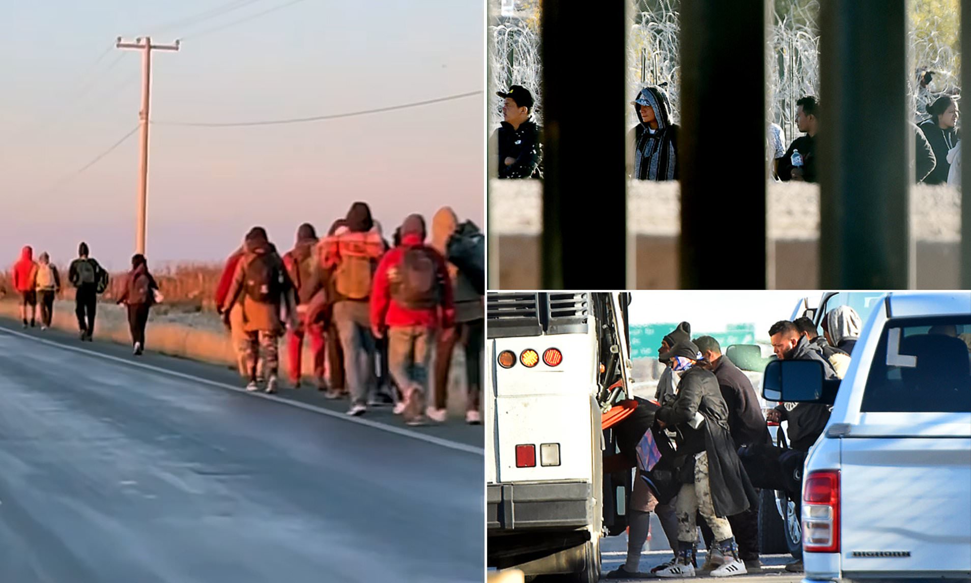 Migrants Start Flooding Over The Border Into El Paso BEFORE Huge 6,000 ...