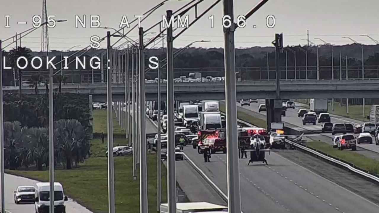 1 Seriously Hurt In Crash That Shut Down Interstate 95 In Brevard County