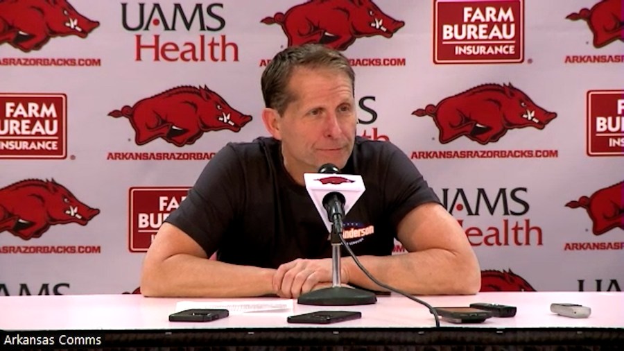 WATCH: Coach Musselman And Players Discuss Arkansas’ Win Over UNC ...