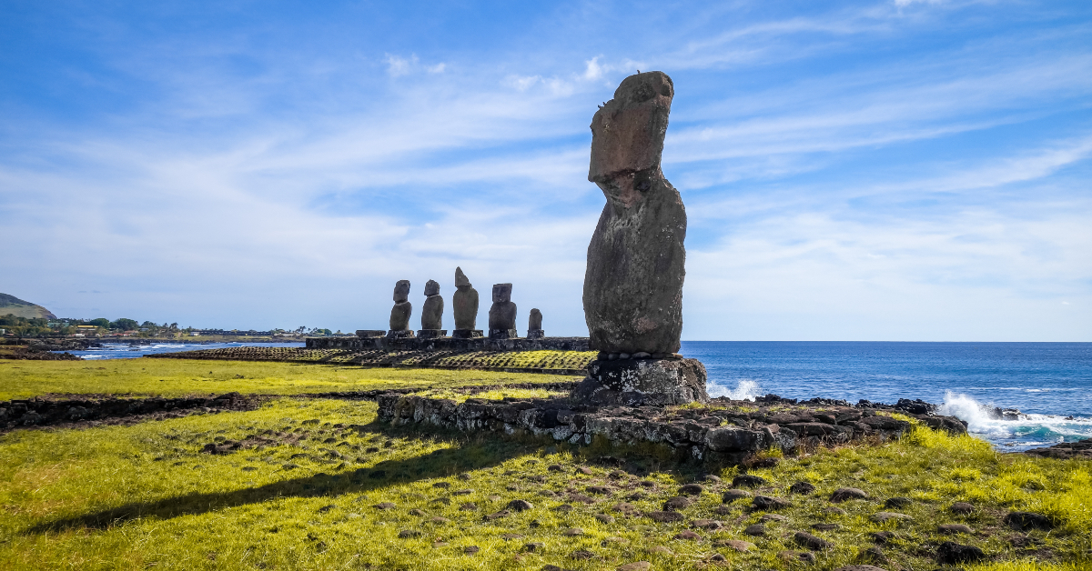 <p> The mysterious island is home to over 1,000 Moai statues, giant stone figures that have fascinated visitors for centuries.  </p> <p> These statues give us some insight into the Rapa Nui culture, which thrived on the island for hundreds of years. In addition to the Moai, the rugged landscape is dotted with petroglyphs and other archaeological sites. </p> <p> Because Rapa Nui is so remote, it is an expensive place to visit. To lessen the financial load (for this trip and any other), consider making extra money with a <a href="https://financebuzz.com/ways-to-make-extra-money?utm_source=msn&utm_medium=feed&synd_slide=15&synd_postid=15187&synd_backlink_title=side+hustle&synd_backlink_position=8&synd_slug=ways-to-make-extra-money">side hustle</a>.</p>