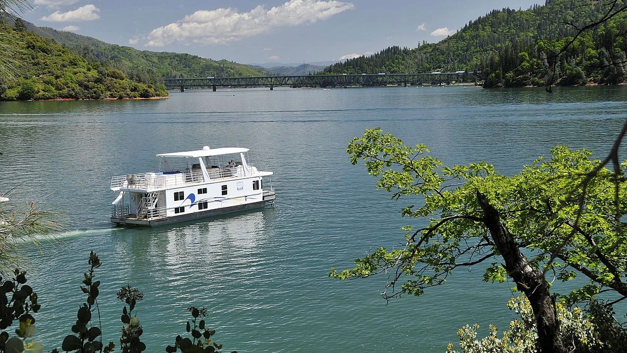 <p>A mere ten miles from Redding, Shasta Lake is the largest reservoir in California. It’s the ideal location to jet ski, fish, and float around on an inner tube, but for those looking for one of the most unique things to do in Northern California—rent a houseboat. Rental accommodations range from small and basic to big and fancy and everything in between. All floating vacation homes offer a fun way to explore beautiful Shasta Lake and stunning views of snow-capped Mount Shasta.</p>