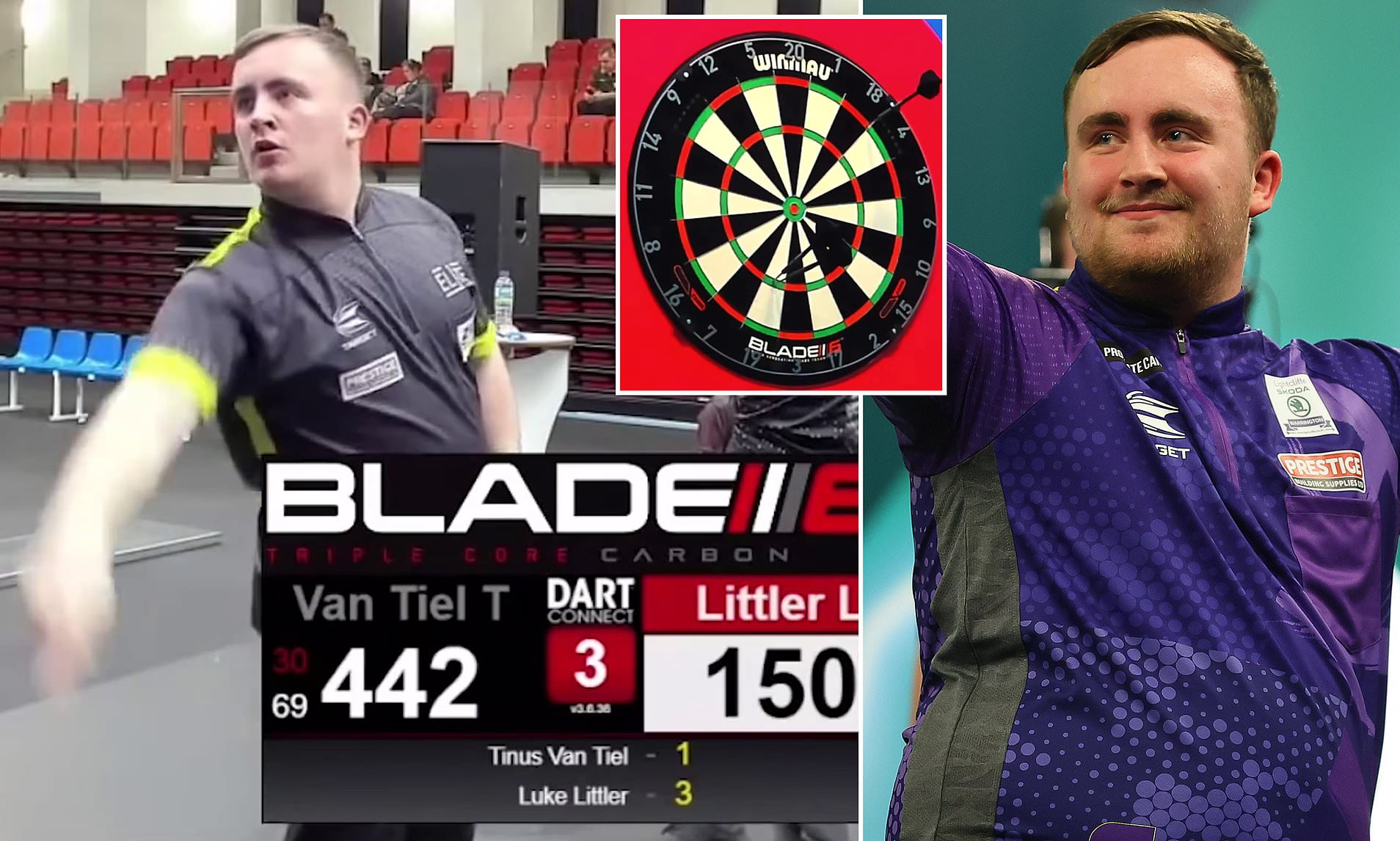 Footage Shows A 14-year-old Luke Littler Hitting A Nine-darter In 2021