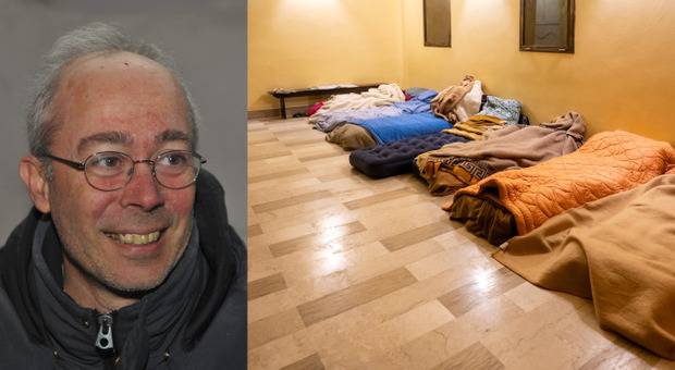 accoglie i senzatetto in parrocchia: «non lascio quei migranti al freddo, treviso città ricca che lascia la gente morire in strada»