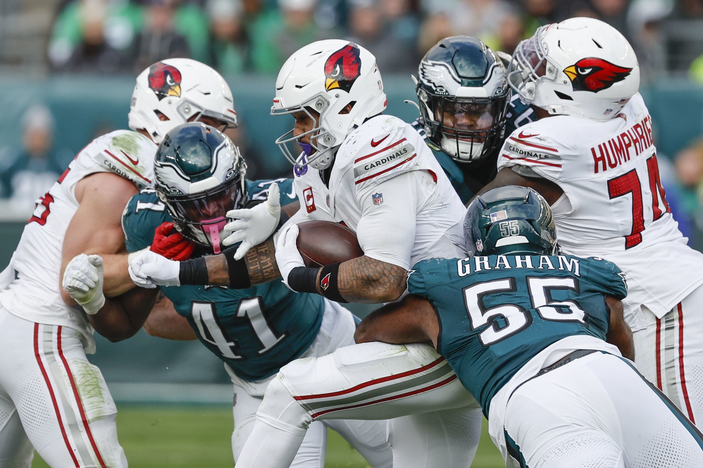 Eagles’ Virtually Nonexistent Run Defense Enables The Cardinals To ...