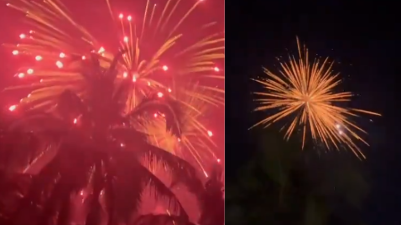 watch: india enters into new year 2024 with fireworks, lights, music