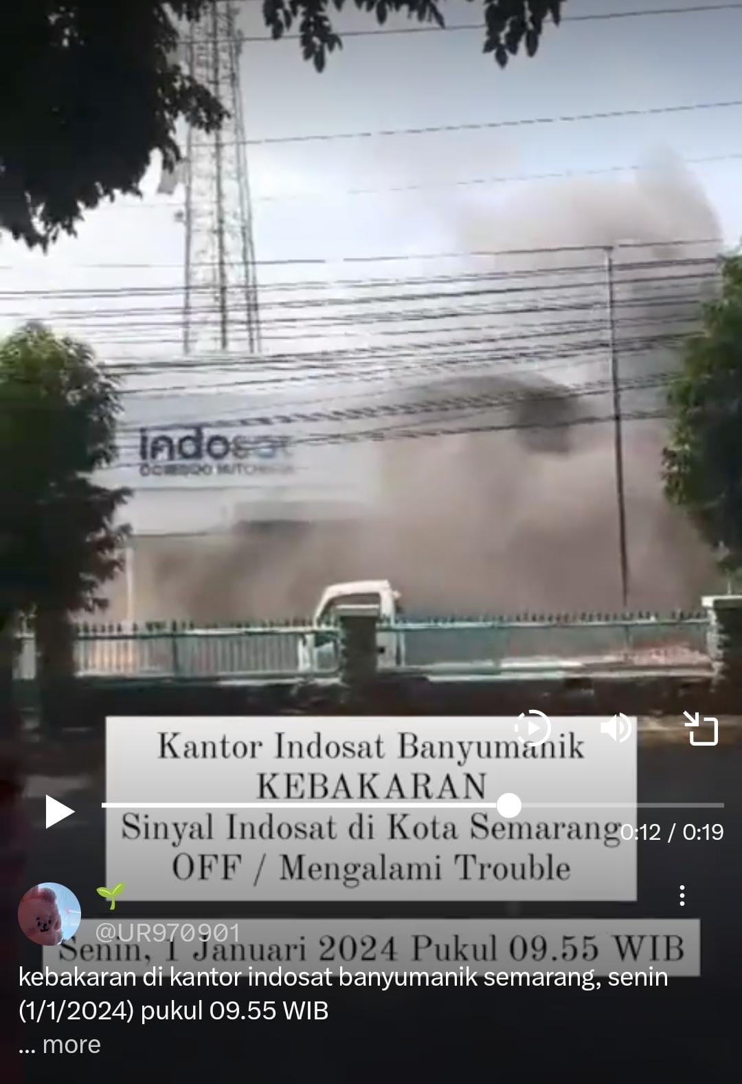 Kantor Indosat Di Banyumanik Semarang Dikabarkan Terbakar, Penyebab ...