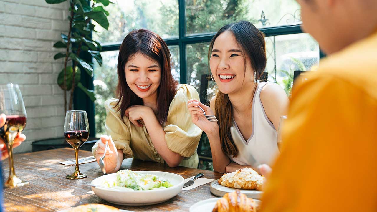 <p>One of the best parts of visiting a restaurant is trying their delicious food. But, of course, that can be pricey. Instead, pick an appetizer and an entree and share with a friend. Sometimes, the portions are too big for one person anyway. You can try two or three different dishes without spending the extra money.</p>