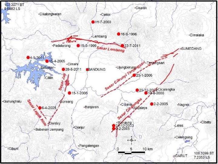 Mengenal Sesar Cileunyi Tanjungsari Penyebab Gempa Sumedang Berada Di Cekungan Bandung