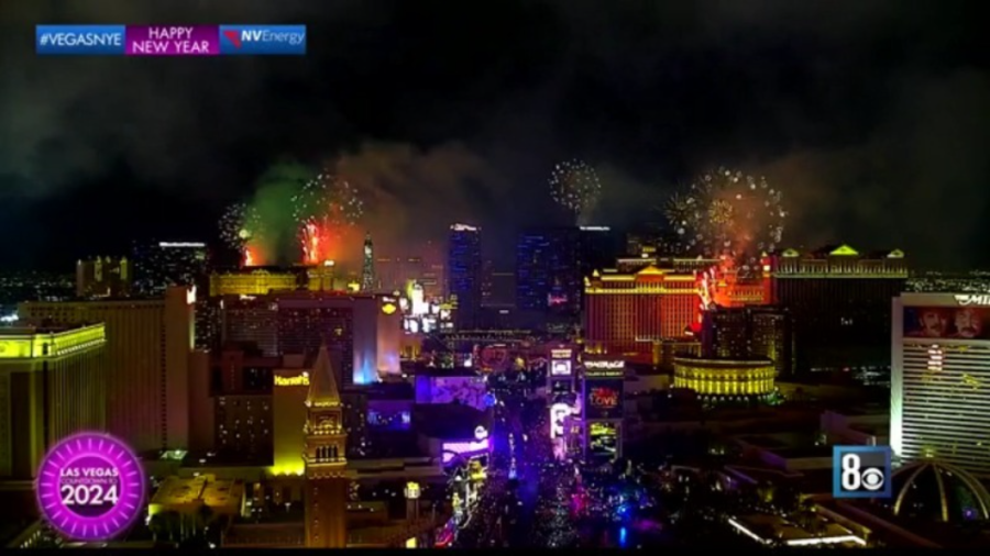 WATCH Fireworks light the Las Vegas Strip as the countdown to 2024 ends