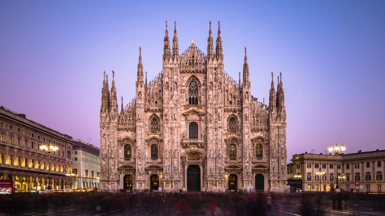 <p><a href="https://wealthofgeeks.com/things-to-do-in-milan/">Milan</a> is a  city of fashion. Recognized as the most influential fashion city in Europe, it is packed with stores of big brands in the luxury district known as the Quadrialtero della Moda. The district is made of four streets. The city is absolutely adorable and slightly different from other Italian cities because it follows modern trends more than any other city. There are many things to see in Milan apart from the obvious <a href="https://www.duomomilano.it/en/" rel="noopener">Duomo Cathedral</a>.</p><p>The city center is built around the Duomo, representing a historical city center. Duomo di Milano is an architectural masterpiece built in the fourteenth century and is one of the three biggest Cathedrals in the world. The Duomo is the most famous icon of Gothic architecture and is widely considered a city symbol. Apart from Duomo, we recommend seeing Da Vinci’s Last Supper, visiting the Navigli District, and watching soccer at San Siro/Giuseppe Meazza Stadium.</p>