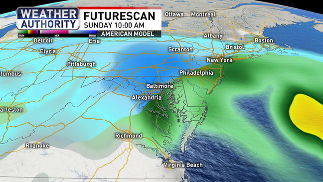 Rain Showers Monday; Snow Possible This Weekend