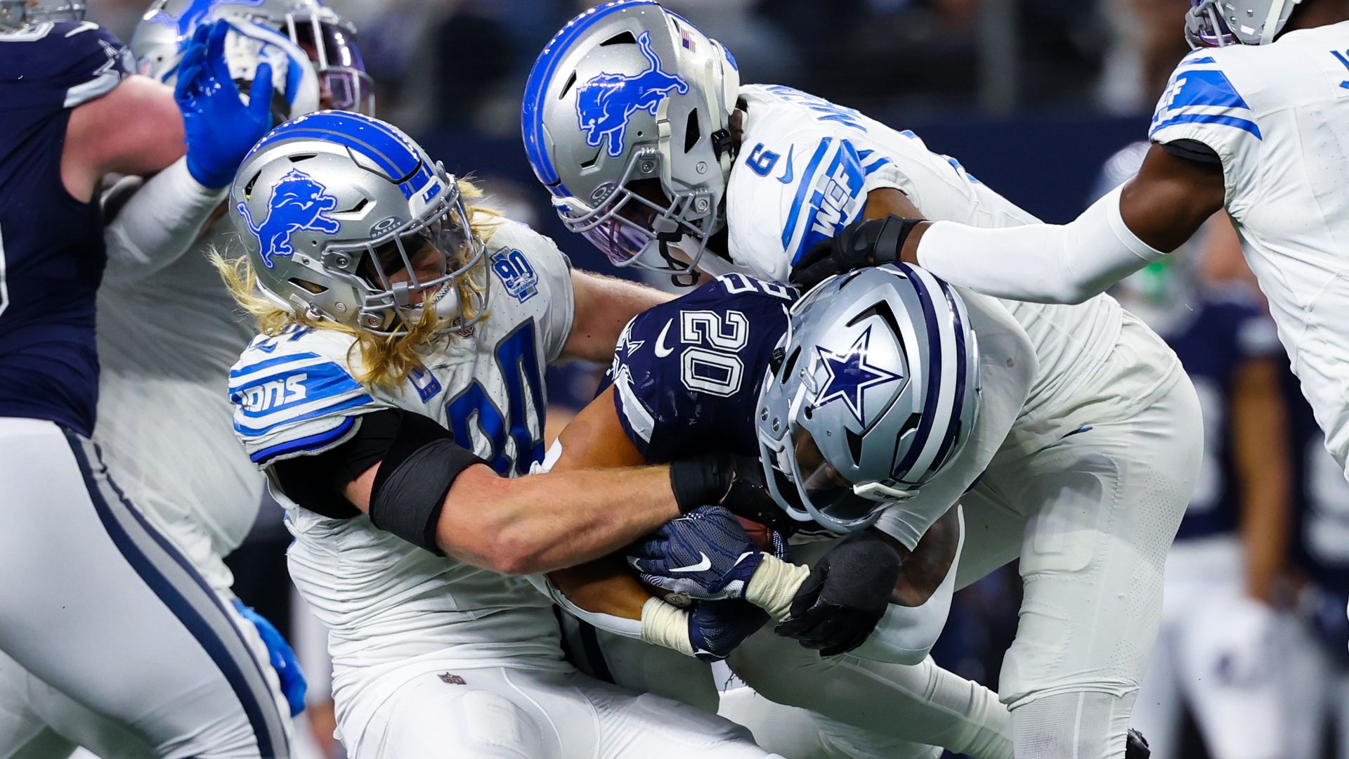 Lions Vs. Cowboys Snap Counts: Detroit Leans On LBs To Stall Dallas Run ...