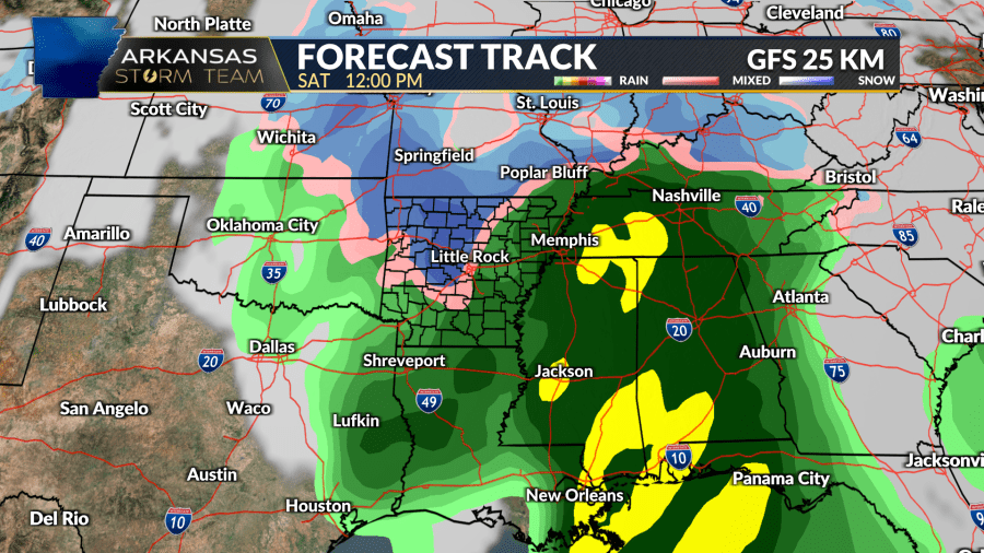 Arkansas Storm Team Weather Blog: A Chance Of Snow In Arkansas Friday ...